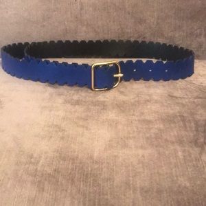 Diane von Furstenberg scalloped belt single notch